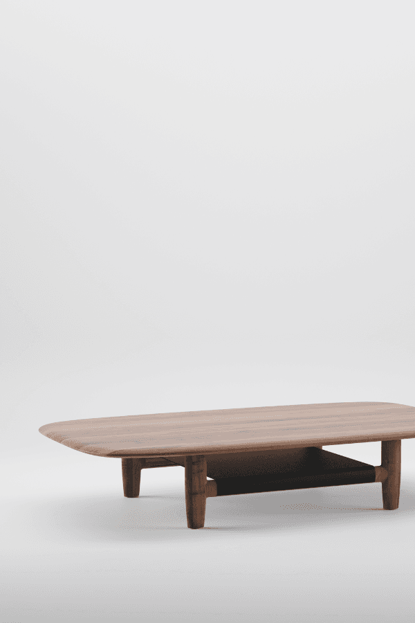 Nilu leather coffee table - Regular Company